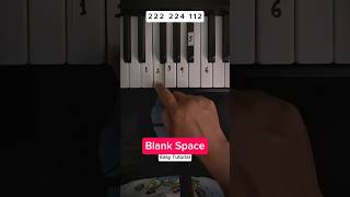 Blank Space - Taylor Swift (Easy Piano Tutorial) #pianotutorial #easypiano #pianolesson #pianocover