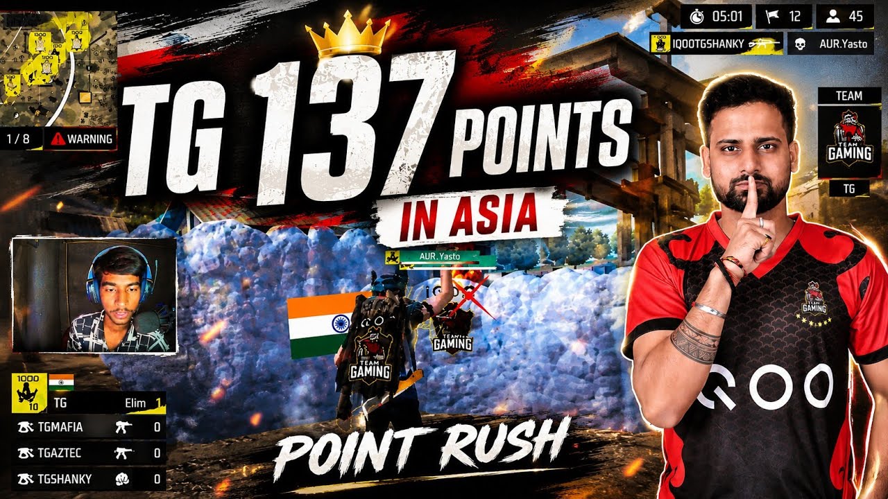 POINT RUSH PRG ASIA CUP |FT. iQOO TOTAL GAMING ESPORTS | TOURNAMENT HIGHLIGHTS | Billa Gamerz