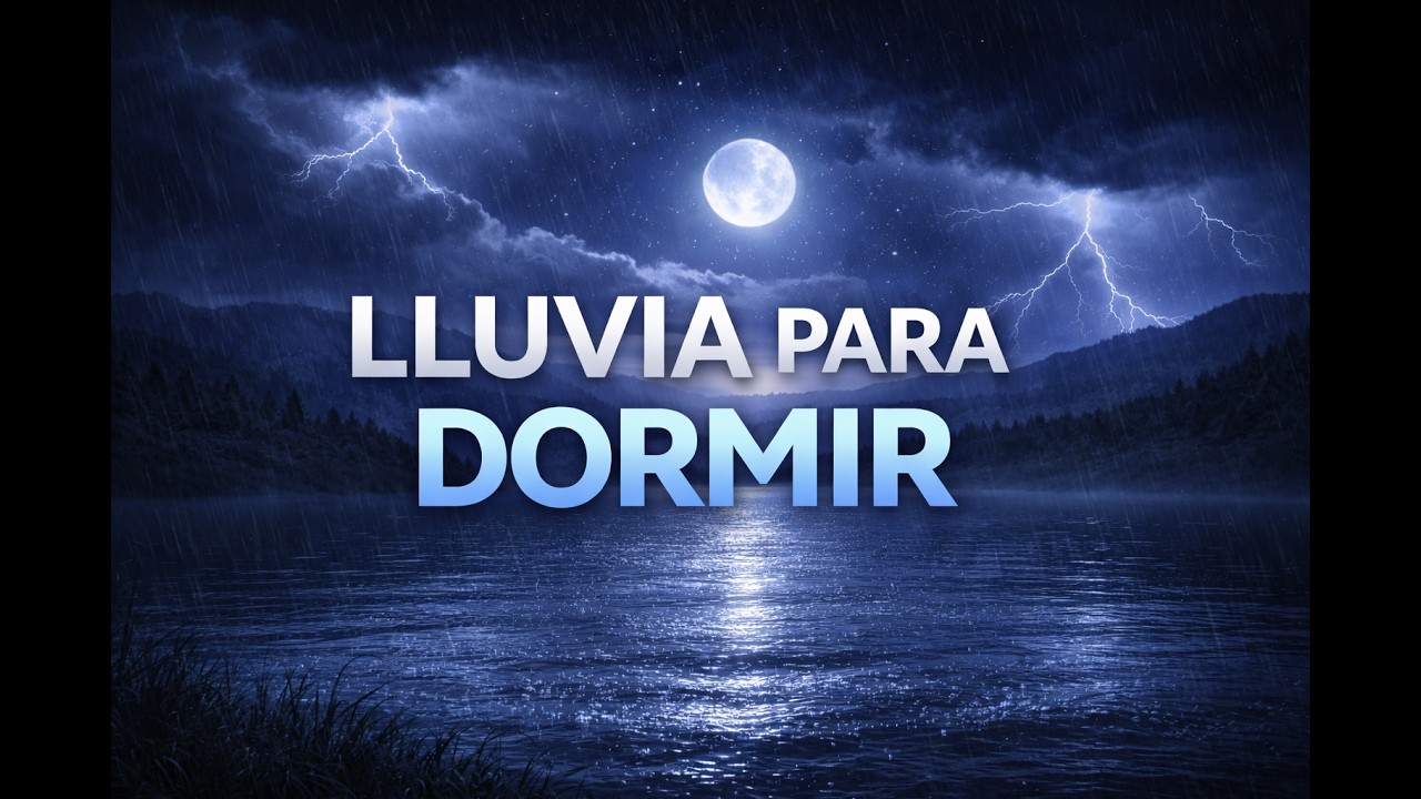 Lluvia y tormenta para dormir profundamente 🌧️ Sonido relajante con ...
