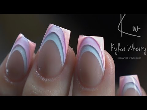 Sculpted Acrylic Nails-Reverse French Technique - Chic Nail Styles