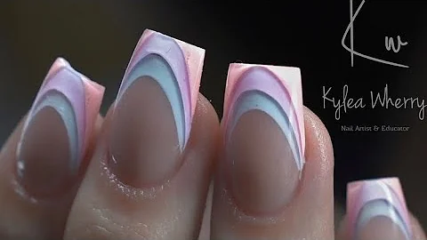 3D French-Using Gel Polish And Acrylic