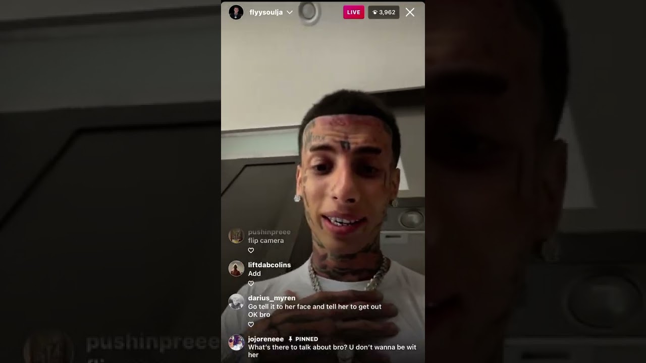 FlySoulja Island Boy argues with his girl MJ Fresh and wants her to leave the house