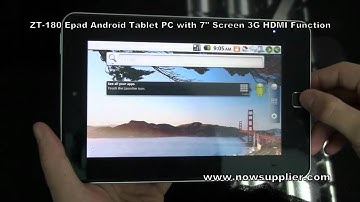 ZT 180 Epad Android Tablet PC with 7 Inch Screen 3G HDMI Function