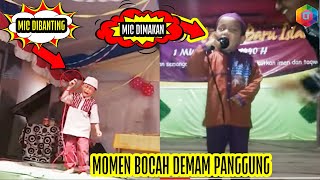 AWAS INI VIDEO LUCU! YANG GAK MAU TERTAWA DILARANG NONTON! momen lucu bocah saat demam panggung