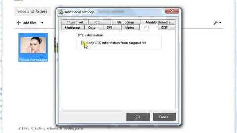 Copy metadata during image conversion with reaConverter