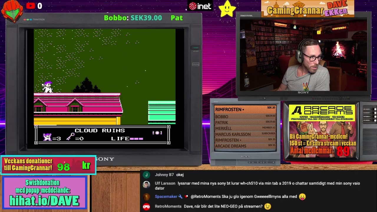 GamingGrannar Livestream kl 20:00! Little Nemo till NES! Kom gärna in och säg hej :D