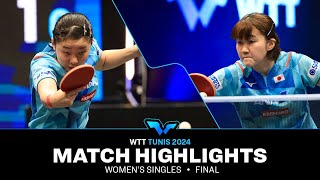 Miwa Harimoto Vs Satsuki Odo Ws Final Wtt Contender Tunis 2024