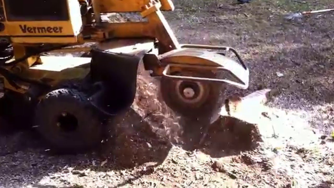 40 HP Vermeer Stump Grinder in Action YouTube
