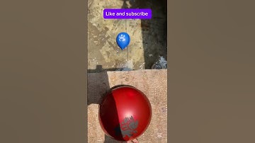 Will a big balloon explode if it rolls down from height #asmr #balloon #shorts #colors