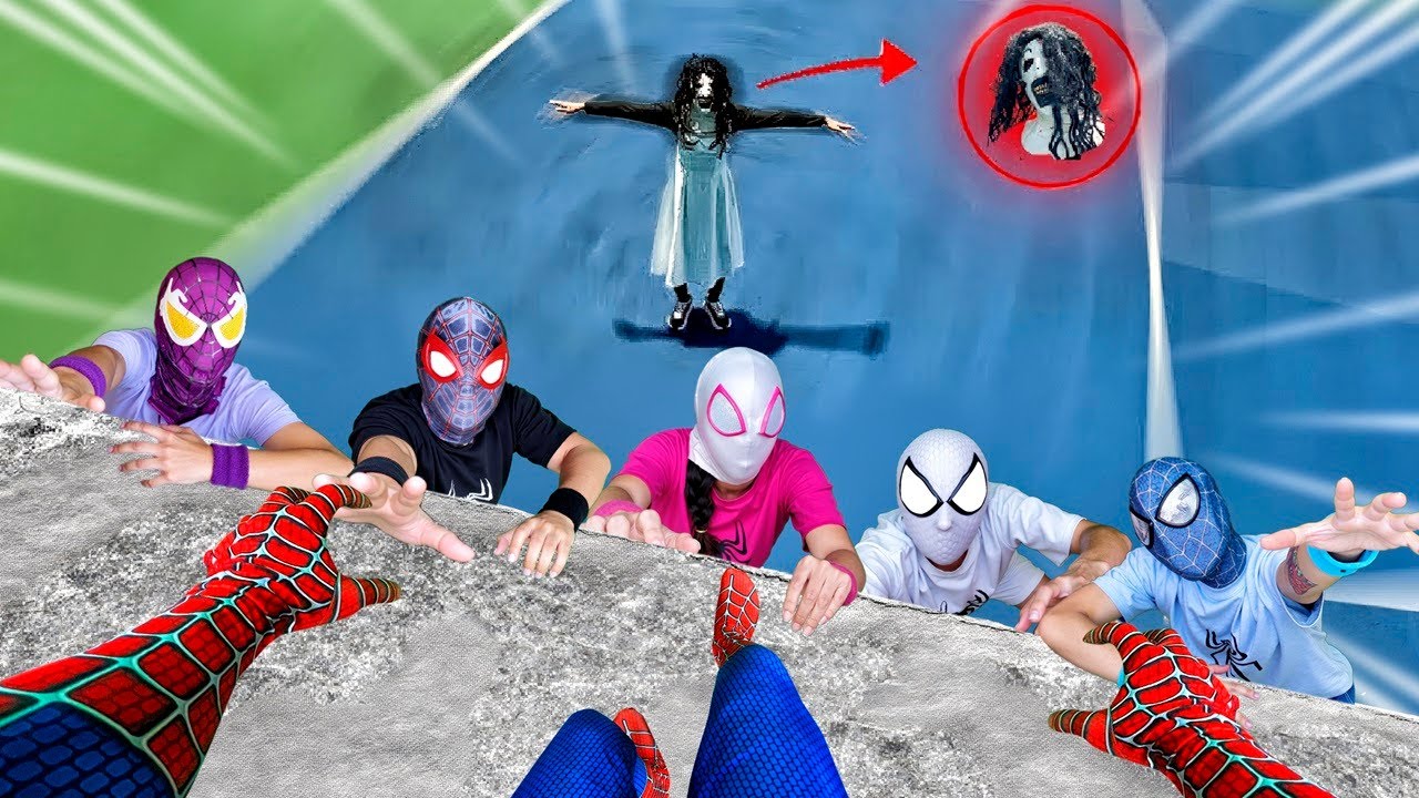 Spider-Man Escapes the Smiling Woman in the Abandoned Park!