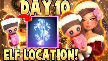 DAY 10 LANA ELF DOLL LOCATION IN DRESS TO IMPRESS! SECRET *ADVENT CALENDAR* REWARDS! DTI