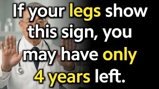 Celebrity Doctors warn: If your legs show this sign, you may have less than 4 years to live! Profile