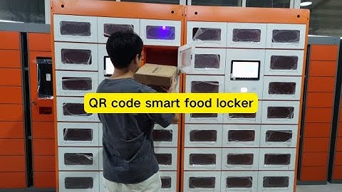 QR code smart food delivery and pick up locker with background management system