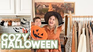 HALLOWEEN DECORATE WITH ME + Autumn Outfit Planning | Cozy, Practical Magic Vibes