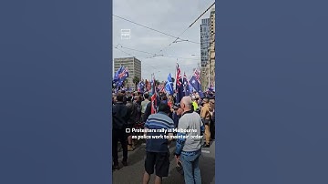 Protesters Rally in Melbourne