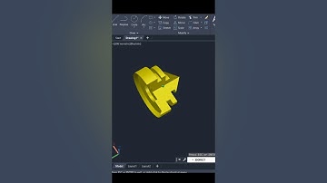 Revolve Command in AutoCAD 3D #autocadshorts