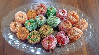 These delicious and colorful sweets can be easily made at home. no oven