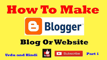 how to create website with blogger part1