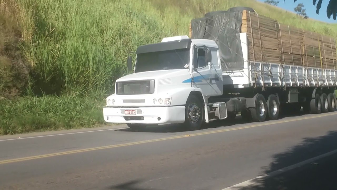 carreta levando madeira