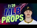 MLB PRE-LOCK LIVE STREAM | BEST PLAYER PROP BETS FOR 7/29 | MLB PLAYER PROPS TODAY PRIZEPICKS