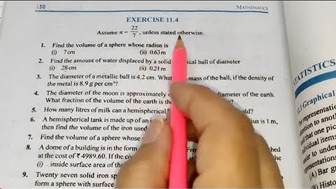 Chapter -11 Ex-11.4 Surface Area and Volume || Class -9th Maths
