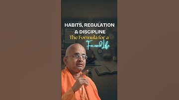 Habits, Regulation & Discipline: The Formula for a Focused Life | Radheshyam Das