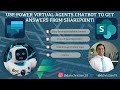 Use power virtual agents chatbot to get answers from sharepoint