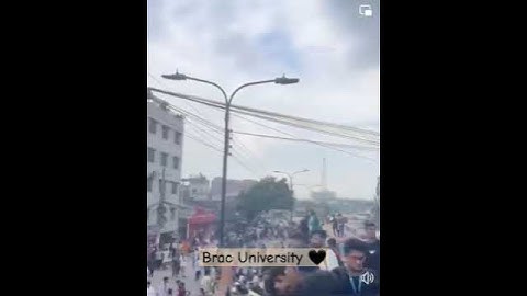BRAC University জনসমূদ্রে পরিনত হয়েছে ❤️✊