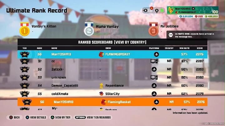 3on3 FreeStyle Claiming Ultimate Rank SSS Rewards 🥳