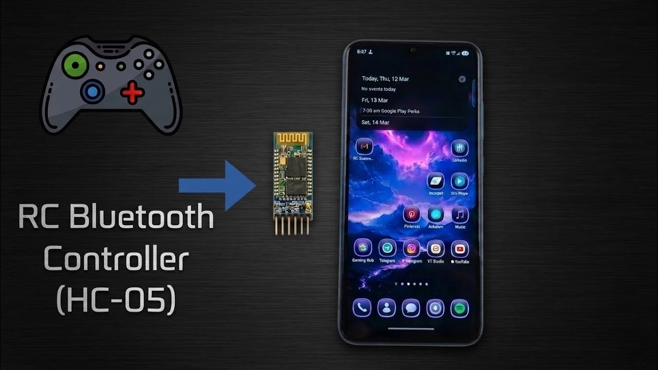 Rctimer Bluetooth Module How to connect hc05 bluetooth module to rc bluetooth controller - YouTube