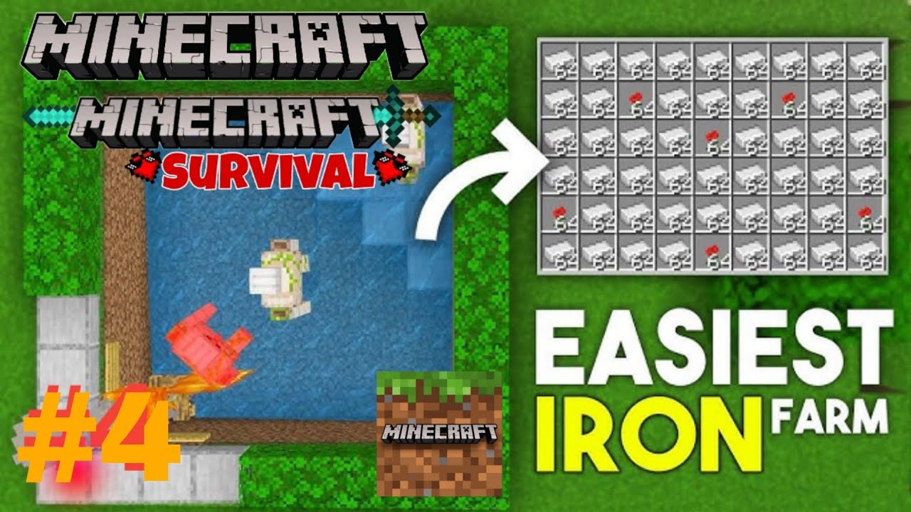 I MADE A IRON FARM IN MY SURVIVAL WORD 1.21 MINECRAFT SURVIVAL SERIES ...