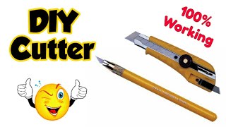 Homemade cutter || how to make paper cutter at home || DIY Cutter ||homemade cutter || Sajal