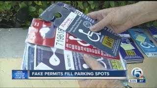 Fake permits fill parking spots