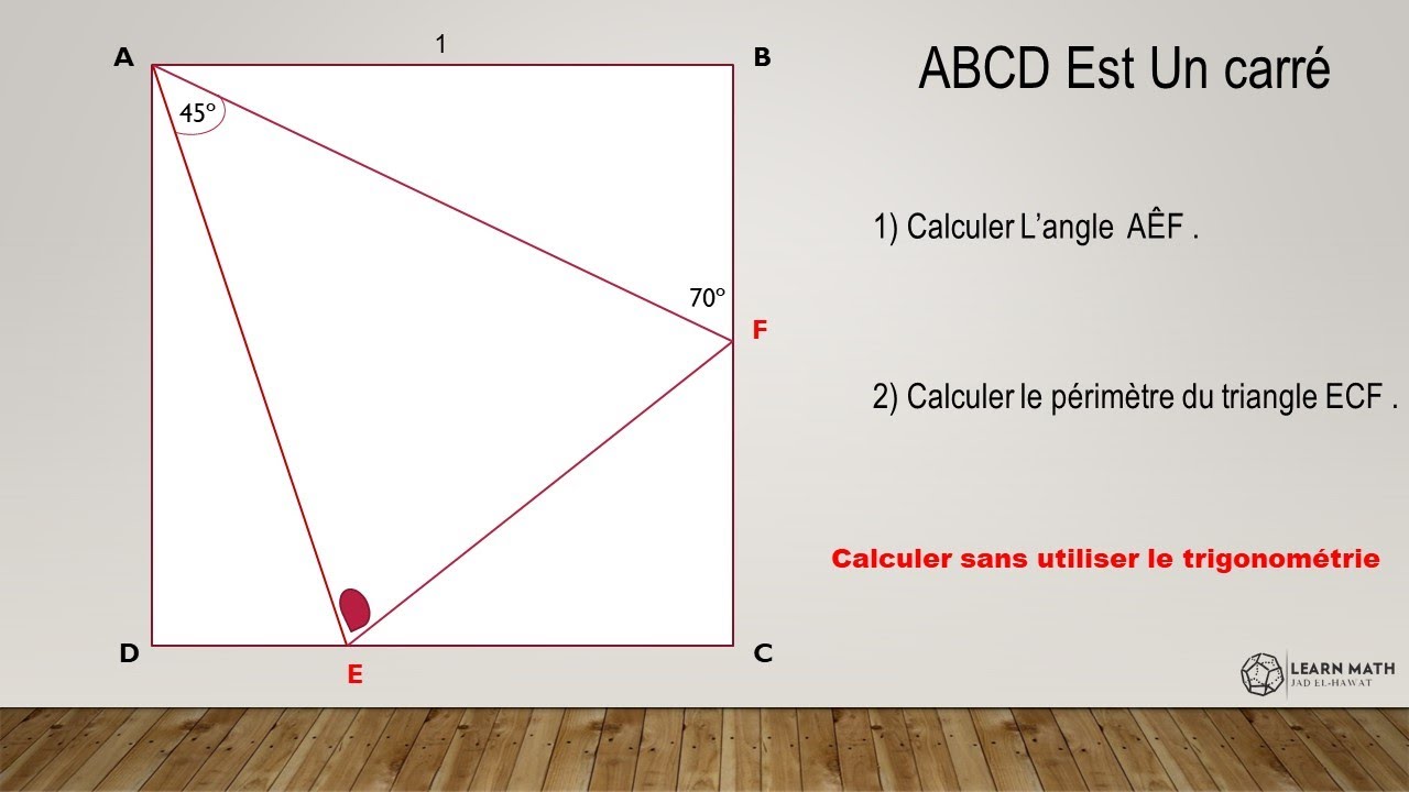 Can you solve this problem without using trigonometry ?!! - YouTube