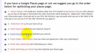 Google Places Page Set Up Optimize Your Google Places Pag