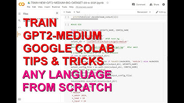 GPT2-Medium Training from Scratch on Colab for Any Language - Tips & Tricks by Twenkid