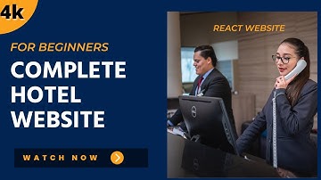 Build Your First REACT APP in 2022 | Make Official Hotel Website for Beginner | COMPLETE REACT APP