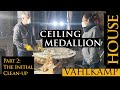 Cleaning the 143 yearold historic medallions from our 1879 historic mansion