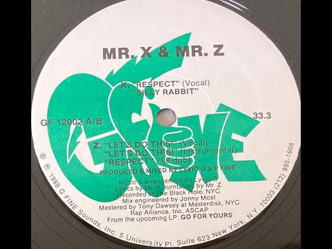 Mr. X & Mr. Z – Respect – Vinyl (12