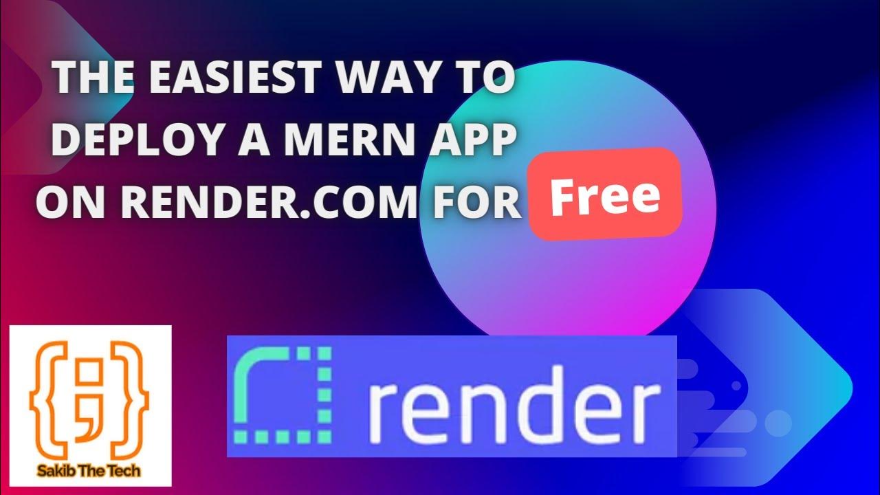 Deploy mern stack application to render in the easiest way for free