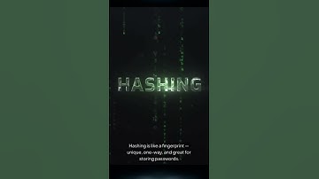 Hashing and Encryption aren