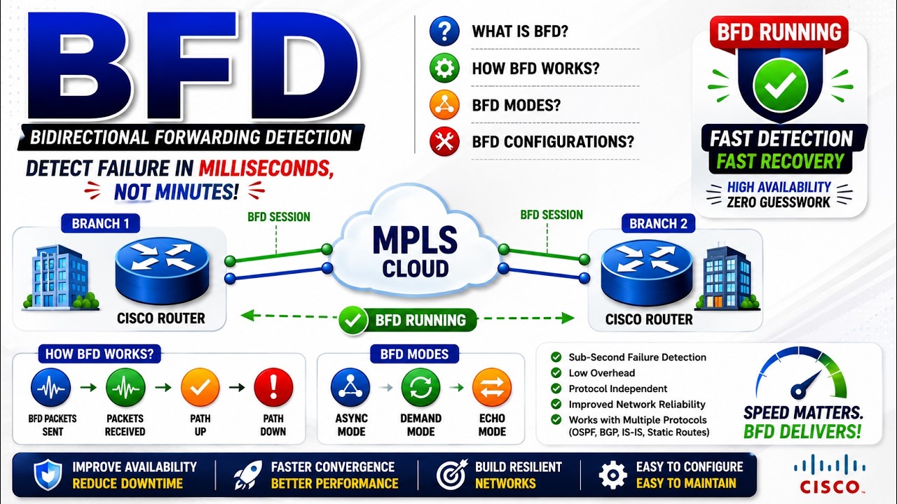 What is BFD? How BFD Works? BFD Modes? and Bidirectional Forwarding ...