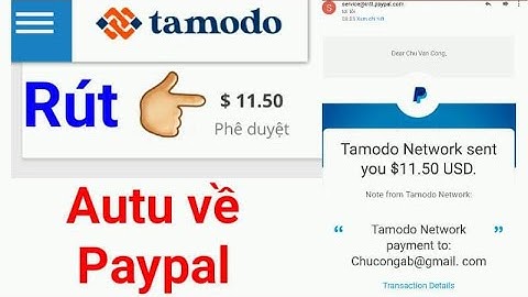 Tamodo Kiếm tiền tự động về ví - Đã rút 11$