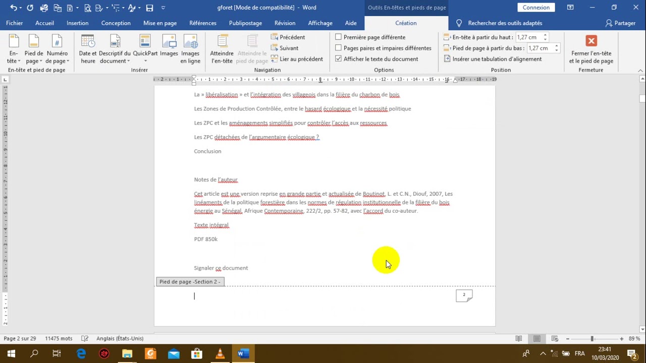Comment Numéroter Les Pages Word Sauf La Page De Garde Comment numéroter un document Word sauf la première page? - YouTube