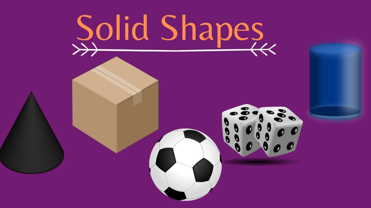 Solid Shapes For Kids Cube Cuboid Cylinder Cone And Sphere 3d