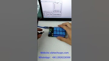 UD23A08 Multifunction USB RS232 TTL UART Relay Module Product testing