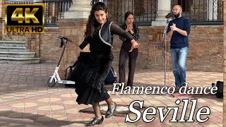 FLAMENCO dance in SEVILLE  💃 🇪🇸  [Plaza de España]  🇪🇸💃