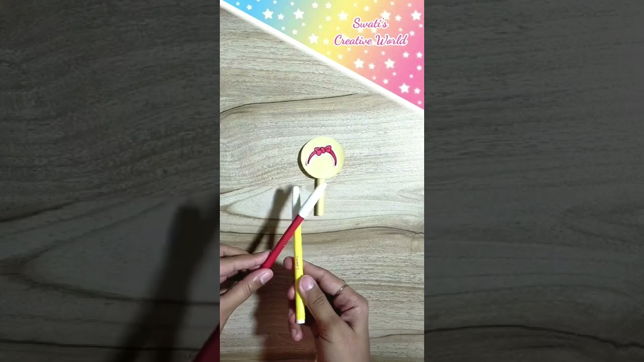 Diy School Supplies/DIY Pencil Topper/Princess Stationery Diy 