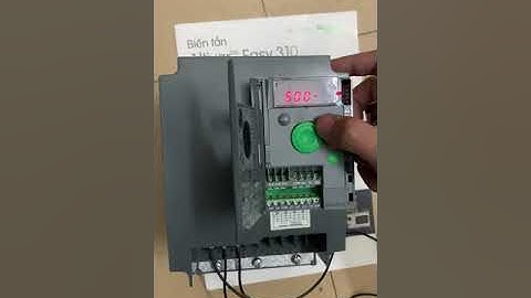 Hướng dẫn cài biến tần Schneider ATV310 ứng dụng cho chạy dầm biên cầu trục