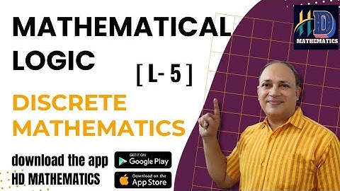 Discrete mathematics/mathematical logic /L 5/Bsc/ Msc/engineering maths/Bca maths/BBA maths in hindi